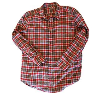 Eddie Bauer Relaxed Fit Plaid Flannel Shirt